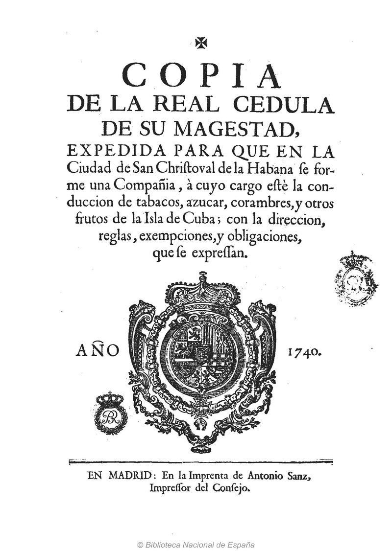 Real Cedula 1740